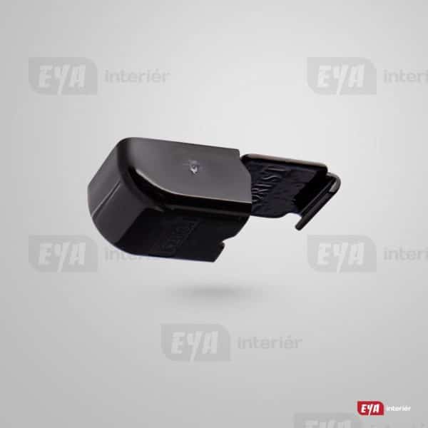 Stropný čierny Smart klik držiak s plastovou krytkou na zakrytie skrutiek